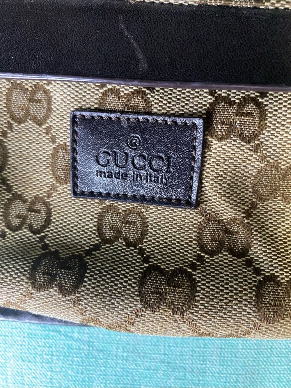Authentic Vintage Gucci GG Canvas Monogram Belt Bag Fanny Pack
